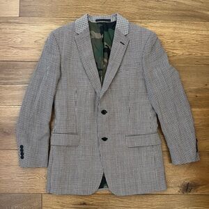 Valentino Houndstooth Boyfriend Blazer